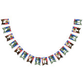 Bannière À Fanions 1776–2026 • 16-Flag Celebration Banner, Editable (Tout)