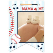 Bannière À Fanions 1er joli anniversaire 12 mois Photo Jeu de jalon (Deuxième drapeau)