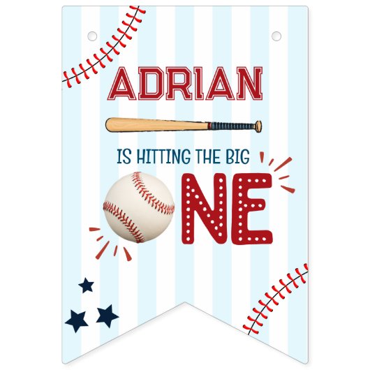 Bannière À Fanions 1er joli anniversaire 12 mois Photo Jeu de jalon (Premier drapeau)