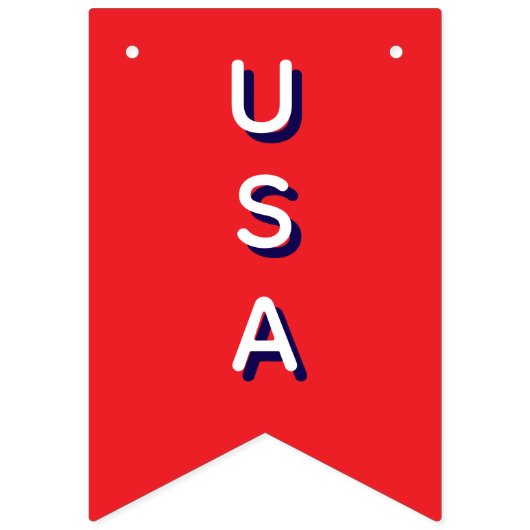 Bannière À Fanions 250e anniversaire USA Patriotic Flags Banner (Premier drapeau)