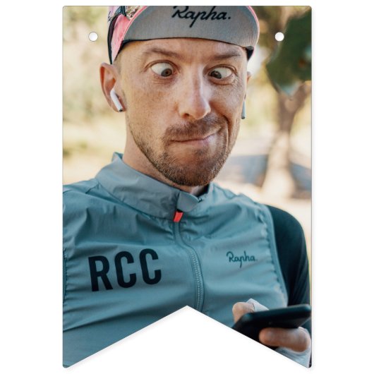 Bannière À Fanions 25e Anniversaire Fun 16 Photo Banner Custom (Deuxième drapeau)