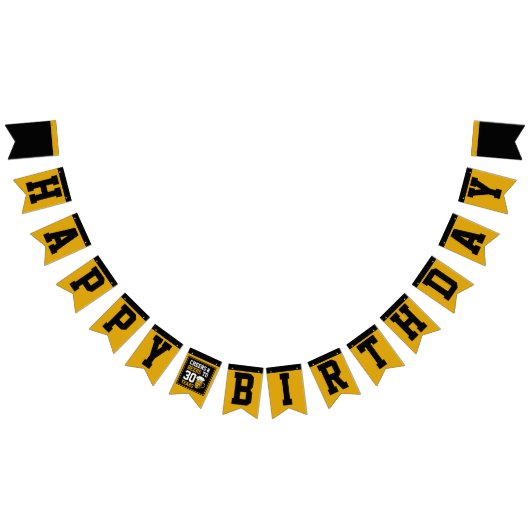 Bannière À Fanions 30e anniversaire Cheers & Bières à 30 ans (Tout)