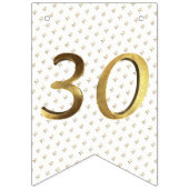 Bannière À Fanions 30e anniversaire Mariage Anniversaire Numéro d'or (Deuxième drapeau)