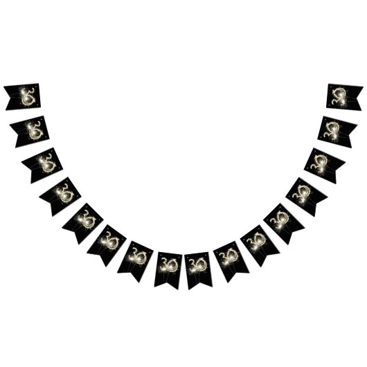 Bannière À Fanions 30e anniversaire ou fête d'anniversaire (Tout)