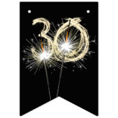 Bannière À Fanions 30e anniversaire ou fête d'anniversaire (Troisième drapeau)