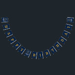 Bannière À Fanions 30th Birthday 1992 Blue Gold Ajouter Nom Retro<br><div class="desc">Conception de bunting en papier classique personnalisée pour cette fête d'anniversaire. Plus de cadeaux et de fournitures de fête disponibles avec le design "légendaire" dans le magasin.</div>