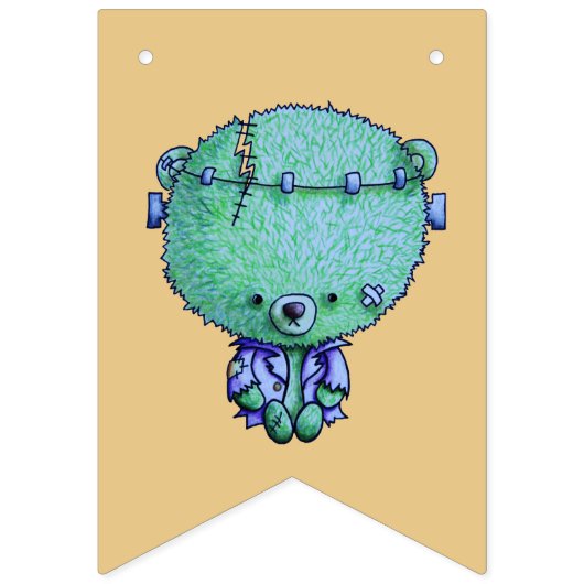 Bannière À Fanions 3 Petits monstres (Deuxième drapeau)