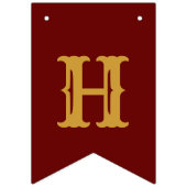 Bannière À Fanions 40e anniversaire 1982 Red Gold Nom Chic (Deuxième drapeau)