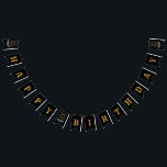 Bannière À Fanions 40th Birthday 1982 Black Gold Ajouter Nom Retro<br><div class="desc">Conception de bunting en papier classique personnalisée pour cette fête d'anniversaire. Plus de cadeaux et de fournitures de fête disponibles avec le design "légendaire" dans le magasin.</div>