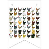 Bannière À Fanions 49 poules de poulet (Deuxième drapeau)