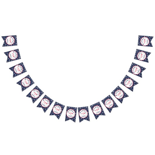 Bannière À Fanions 4 juillet Bleu Rouge Blanc (Tout)