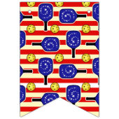 Bannière À Fanions 4 juillet Pickleball Rouge Blanc Bleu Jaune Ballon (Deuxième drapeau)