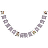 Bannière À Fanions 4 Photo Engagement Party Purple Bunple Flags (Tout)