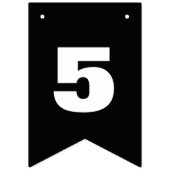 Bannière À Fanions 50 et Fabulous Hot Pink et noir (Deuxième drapeau)