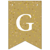 Bannière À Fanions 50e anniversaire de Mariage Gold Dust Confetti (Deuxième drapeau)