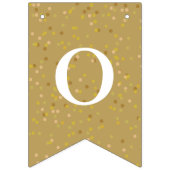 Bannière À Fanions 50e anniversaire de Mariage Gold Dust Confetti (Troisième drapeau)