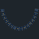Bannière À Fanions 50th Birthday 1972 Blue Gold Ajouter le nom Retro<br><div class="desc">Conception de bunting en papier classique personnalisée pour cette fête d'anniversaire. Plus de cadeaux et de fournitures de fête disponibles avec le design "légendaire" dans le magasin.</div>