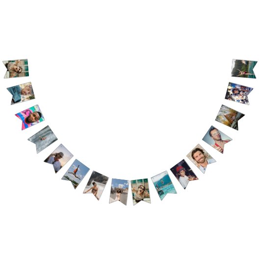 Bannière À Fanions 50th Birthday Party Fun 16 Photo Banner Custom (Tout)