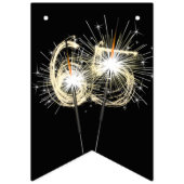 Bannière À Fanions 65e anniversaire ou fête anniversaire Sparklers (Premier drapeau)
