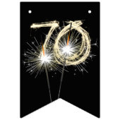 Bannière À Fanions 70e anniversaire ou fête d'anniversaire (Troisième drapeau)