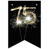 Bannière À Fanions 75e anniversaire ou fête d'anniversaire (Deuxième drapeau)