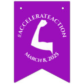 Bannière À Fanions 8 mars Journée internationale de la femme 2025 (Premier drapeau)