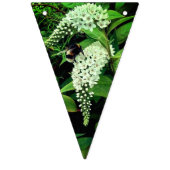 Bannière À Fanions Abee, sur les fleurs blanches (Premier drapeau)