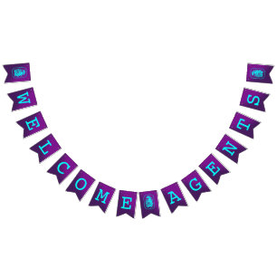 BANNIÈRE À FANIONS ACCUEIL DES AGENTS