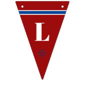 Bannière À Fanions Accueil Papa Classique Ancre Nautique Bandes (Troisième drapeau)