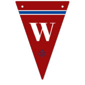 Bannière À Fanions Accueil Papa Classique Ancre Nautique Bandes (Premier drapeau)