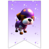 Bannière À Fanions Adorable mignonne chien Joyeux fête d'anniversaire (Premier drapeau)