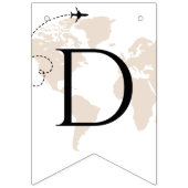 Bannière À Fanions Adventure Await Voyage carte du monde (Deuxième drapeau)