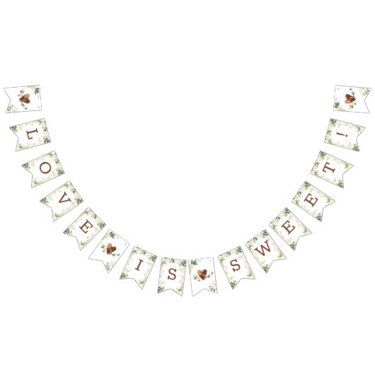 Bannière À Fanions Agritourisme frais rustique Monogramme L'amour est (Tout)