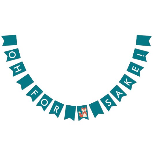 Bannière À Fanions Ah, pour l'anniversaire de saké de Fox (Tout)