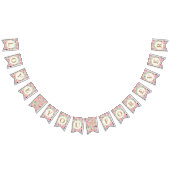 Bannière À Fanions Aimez-vous pour toujours Mariage rose pâle Sage ve (Tout)