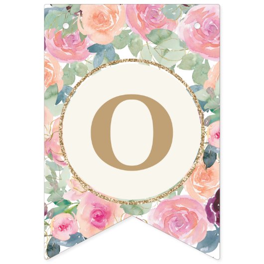 Bannière À Fanions Aimez-vous pour toujours Mariage rose pâle Sage ve (Deuxième drapeau)