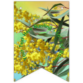 Bannière À Fanions Ajouter du texte Wattle & Gum Feuille Aussie (Deuxième drapeau)