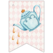 Bannière À Fanions Alice Aventures dans Woderland Anniversaire Tea Pa (Troisième drapeau)