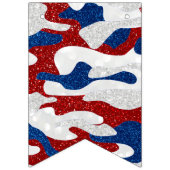 Bannière À Fanions American Camo Juillet 4 Parties scintillant (Troisième drapeau)