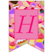 Bannière À Fanions Amusement, joyeux anniversaire de petit gâteau (Deuxième drapeau)