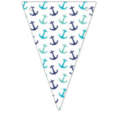 Bannière À Fanions Ancre bleue marine (Premier drapeau)