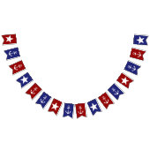 Bannière À Fanions Ancres et étoiles rouges blanches et bleues (Tout)