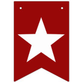 Bannière À Fanions Ancres et étoiles rouges blanches et bleues (Premier drapeau)