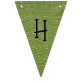 Bannière À Fanions Animaux forestiers enchantés Anniversaire personna (Deuxième drapeau)