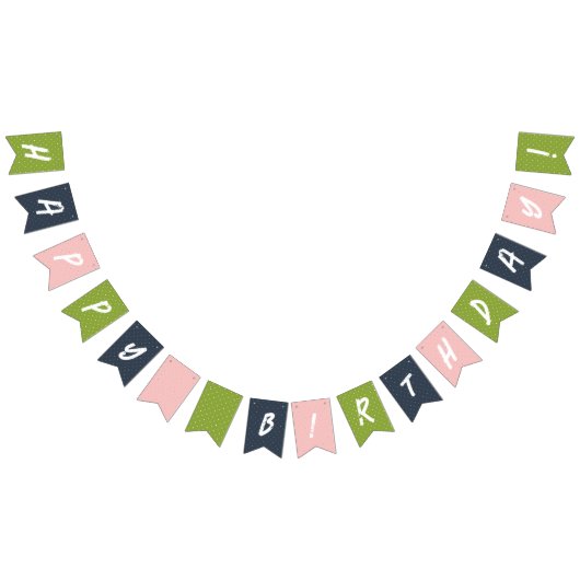 Bannière À Fanions Anniversaire à motif (Tout)