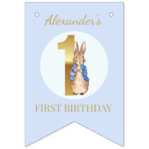 Anniversaire classique de lapin d'un an