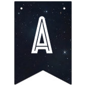 Bannière À Fanions Anniversaire d'astronaute dans l'espace (Troisième drapeau)
