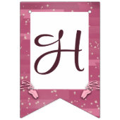 Bannière À Fanions Anniversaire de Ballerina (Deuxième drapeau)