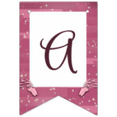 Bannière À Fanions Anniversaire de Ballerina (Troisième drapeau)