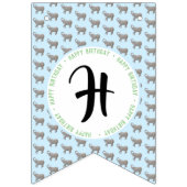 Bannière À Fanions Anniversaire de bébé éléphant (Deuxième drapeau)